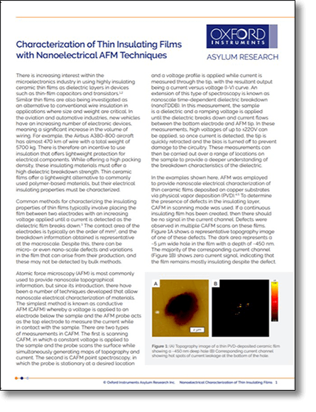 用AFM PDF预览薄膜的纳米电特性的第一页