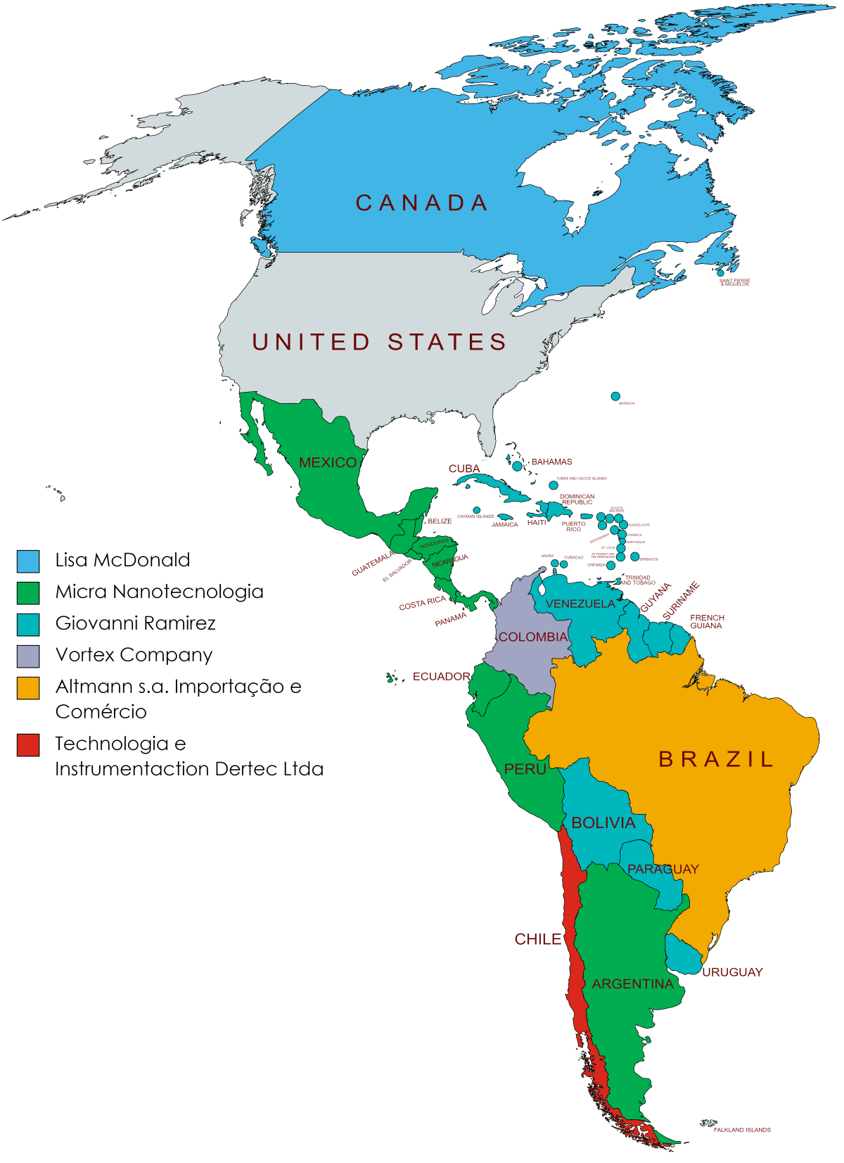 加拿大，墨西哥，中美洲和南美洲的庇护研究销售代表