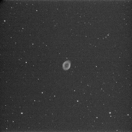 M57用1秒曝光时间拍摄